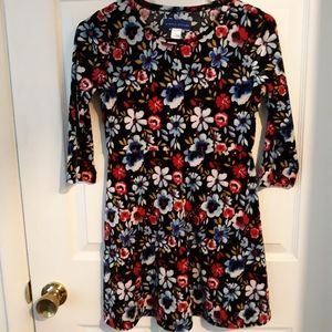 Girls velvet skater dress